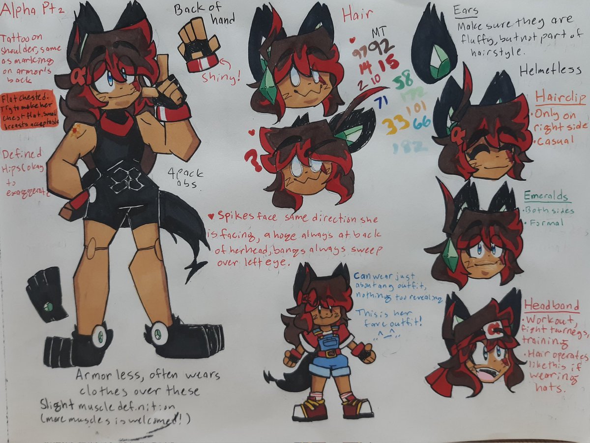 LilBuddyAlph's tweet image. Dropping a new and improved ref sheet!

Alpha is now updated!^^

#refsheet #mmx #reploidoc #traditionalart #red #nekomimi #mainecoon #shalpha #alphocs