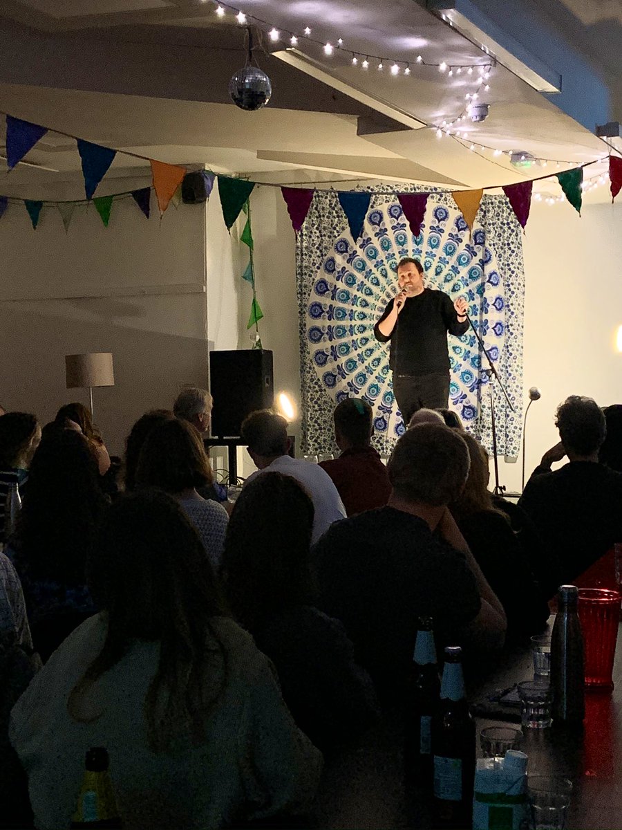 Tonight’s Bristol gig is with <a href="/BoshBristol/">Bosh Kitchen</a> at The Elephant House. Juliet’s been cooking her curries for us since the start &amp; they’re always fab. We’re proudly alcohol free this evening. No booze needed for a good time!

Here’s @jeremyflynn_ doing his thing there back in 2019! 🙌