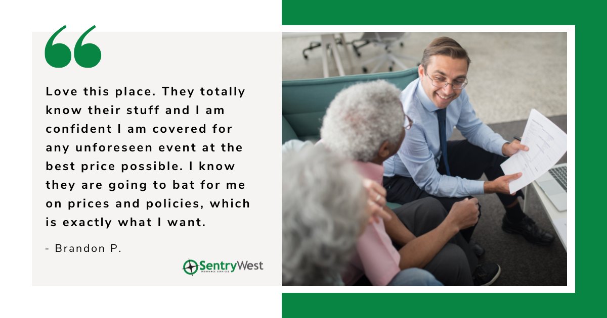 SentryWest's tweet image. You shouldn't have to pay a fortune for the #insurance coverage you need for peace of mind. At SentryWest, we're committed to connecting you with personalized plans at a rate you'll love – giving you peace of mind (and cash back… #comprehensivecoverage