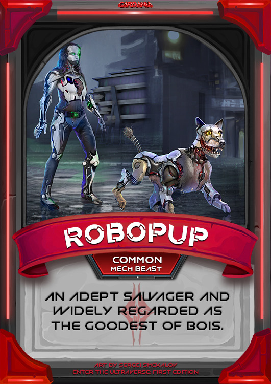 lastdrummer's tweet photo. @Cardania_HQ I prefer #dogs. Some Factions/Citizens would prefer space cats and some would prefer space dogs. #robopup https://t.co/LDdULFjEez