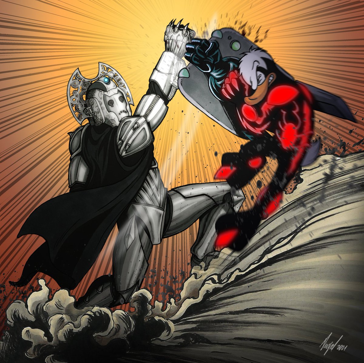 Angel16811884's tweet photo. Crossovers that want to be epic but are just dumb!
Which version do you prefer?
#DoctorWho #cyberman #cybermaster #pikappa #fanart #doctorwhofanart #13thdoctor #Disney https://t.co/53hHhpmiz0