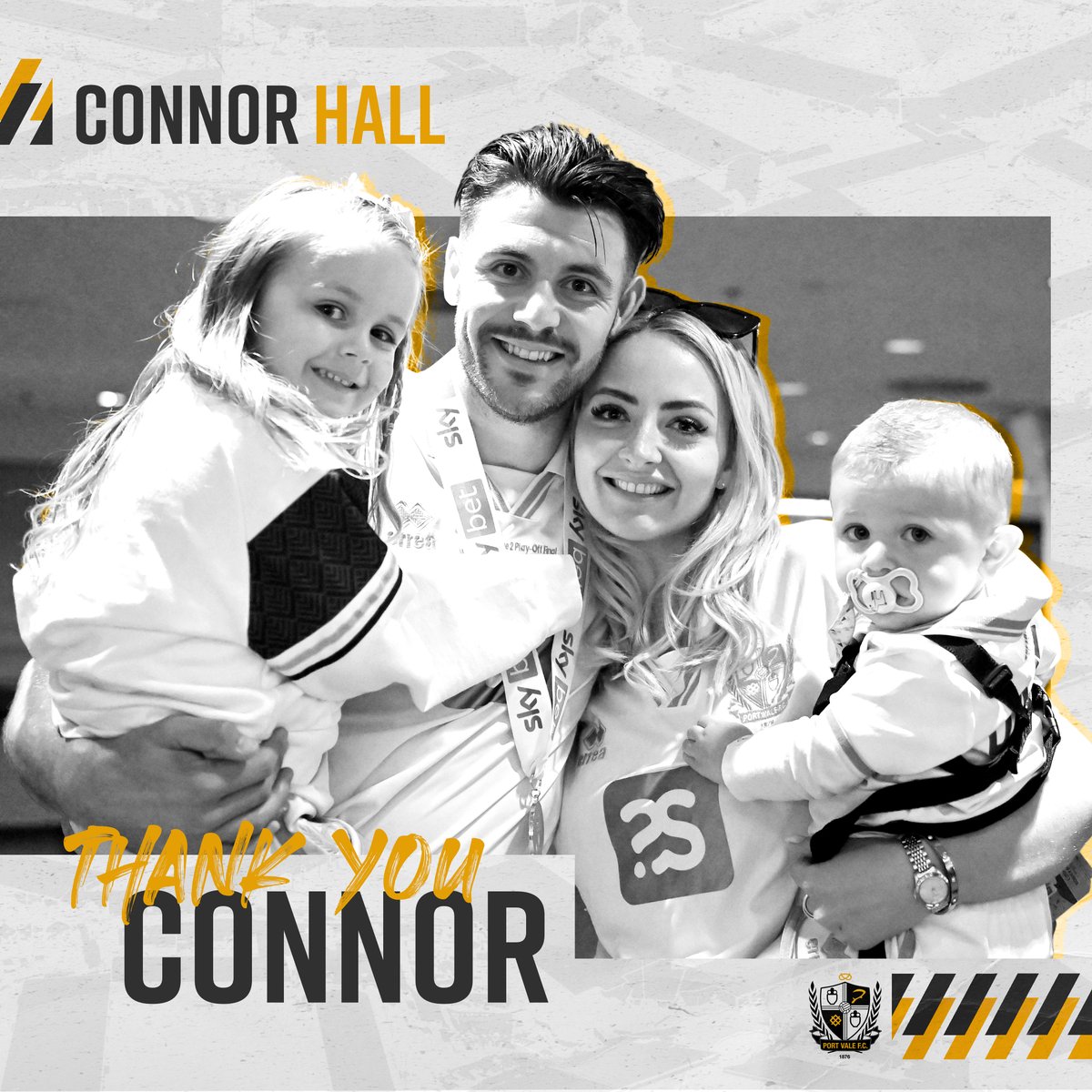 OfficialPVFC's tweet photo. 🤍🖤 @connorhall7 penned the following message to Vale supporters as his transfer to Colchester United was confirmed.

#PVFC