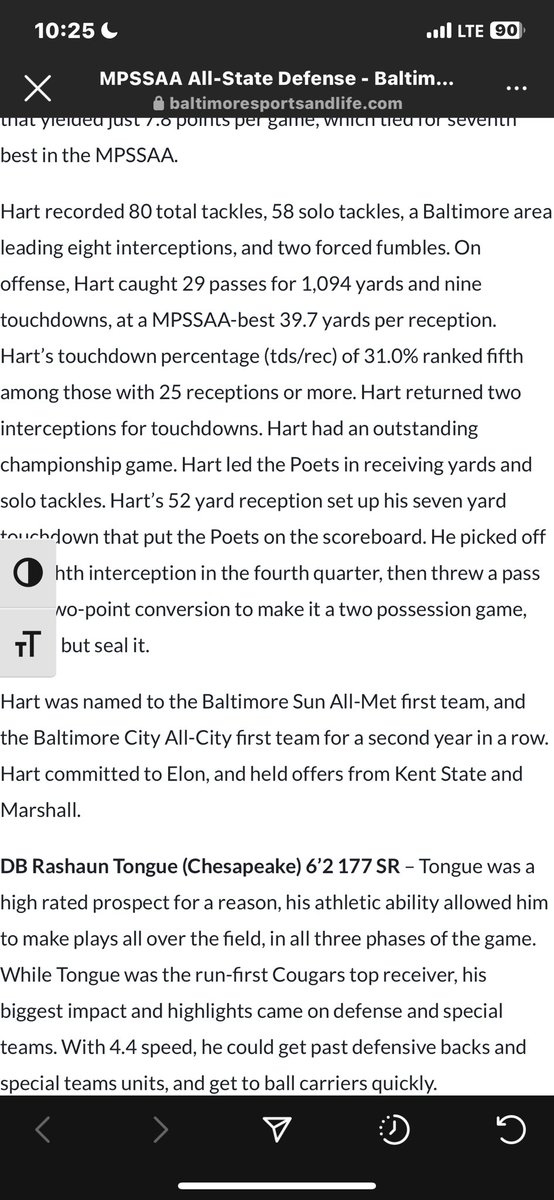 Tonyhartlll's tweet photo. 1st Team All State! 🙏🏾 #AGTG @DUNBARFBCOACH https://t.co/PmpNtjvW0z