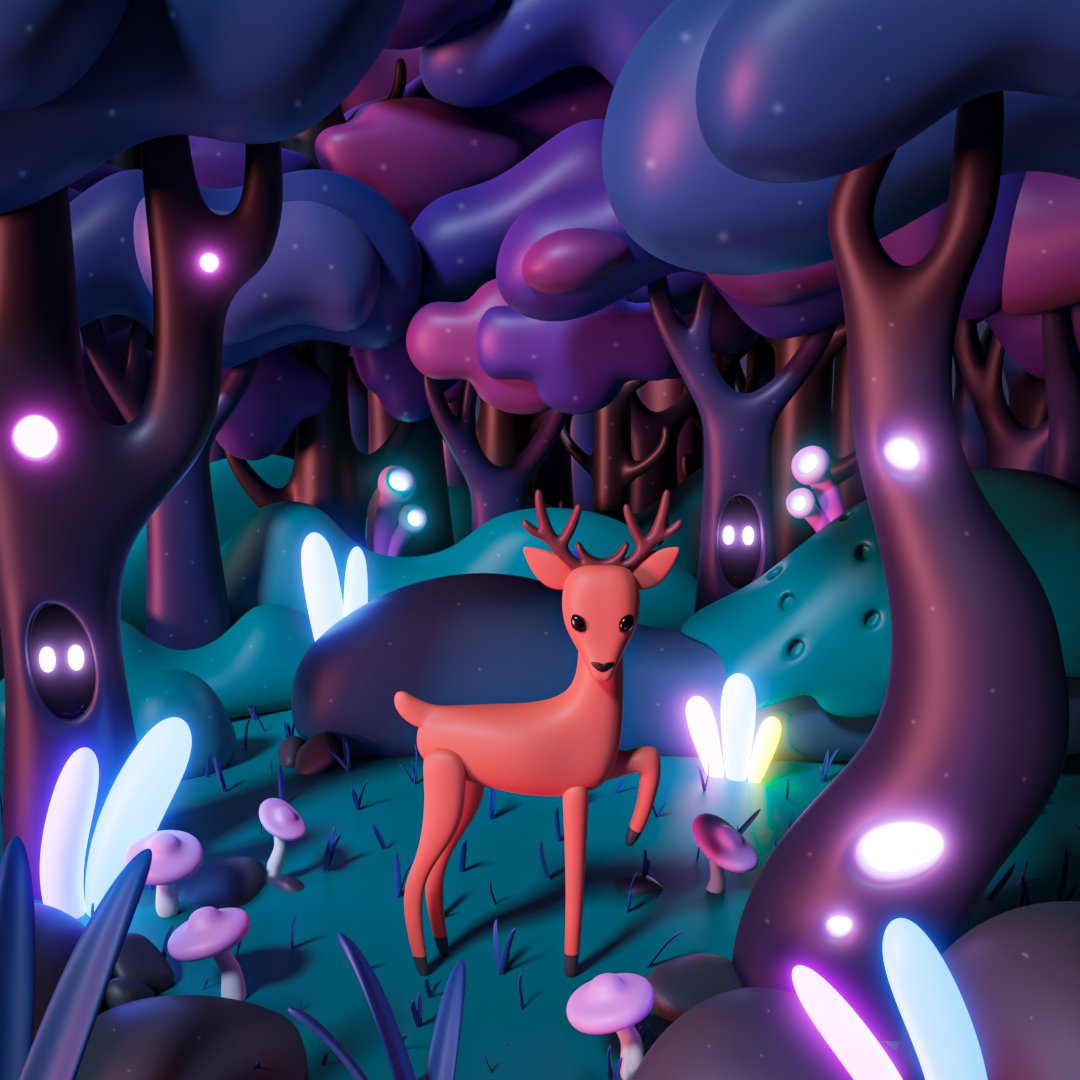 #4 - Fantastic clay forest
🔵 Available on Opensea 🔵
🔗Link in Bio
#3d #3dart #character #character3d #characterdesign #3dblender #25k #sorcery #forest #magic #magicforest #deer #magical #kawaii #kawaiiart #3dartist #nft #nfts #nftdrop #nftartist #nftcommunity #nftart #3dmodel