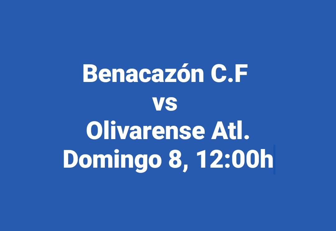 Primer partido del 2023 y que mejor que en nuestra casa, a por los primeros puntos del nuevo año.
VAMOS MI BENACA!!!!