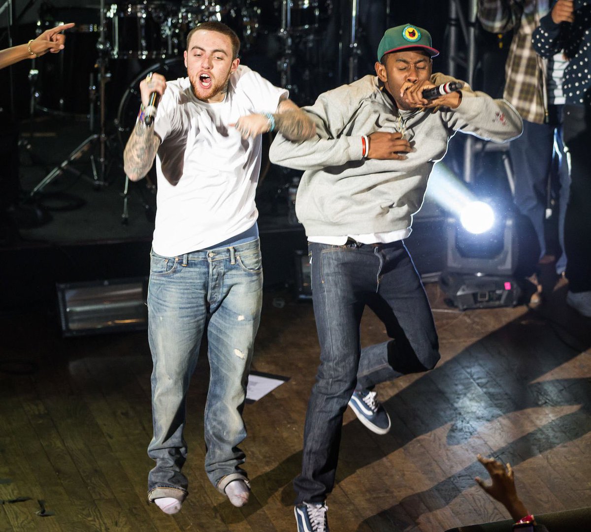 nfr_podcast's tweet photo. Mac Miller &amp; Tyler, The Creator performing together in 2013 https://t.co/WSDj1Gk8n1