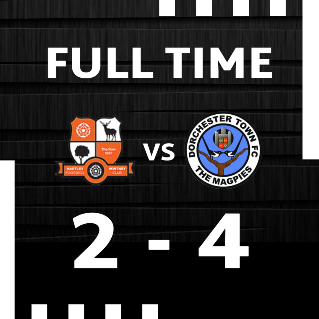 ⏱️ | 𝗙𝗨𝗟𝗟 𝗧𝗜𝗠𝗘

Hartley Wintney 2-4 The Magpies 

Another 3 points! 🤩

#WeAreDorch ⚫️⚪️