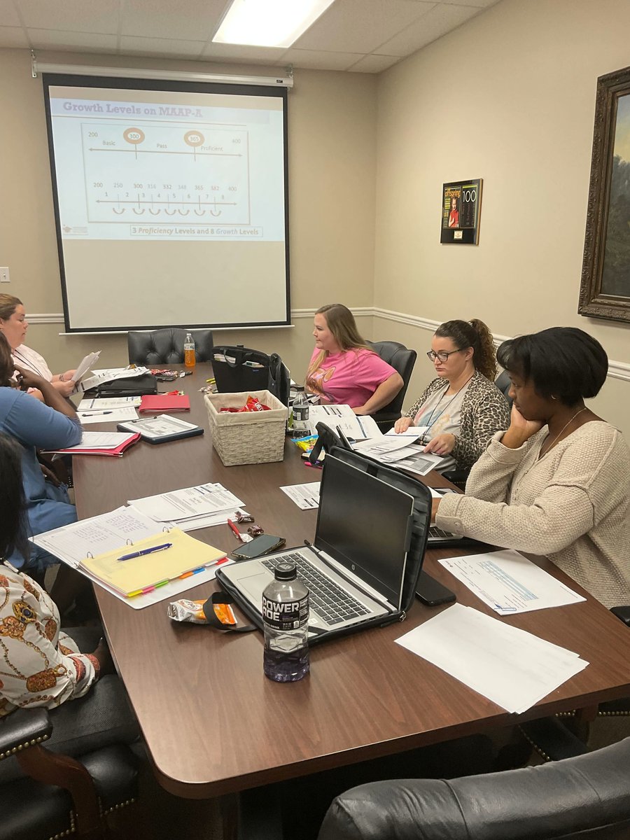 K1Education's tweet photo. With ongoing support from #KidsFirst special education coaches, Amory School District SpEd teachers are learning how SCD students factor into the MDE Accountability Model and are digging into their student MAAP-A scores to calculate growth. #SupportingALLstudents #KidsFirstAlways https://t.co/0Oz4dXW0gU