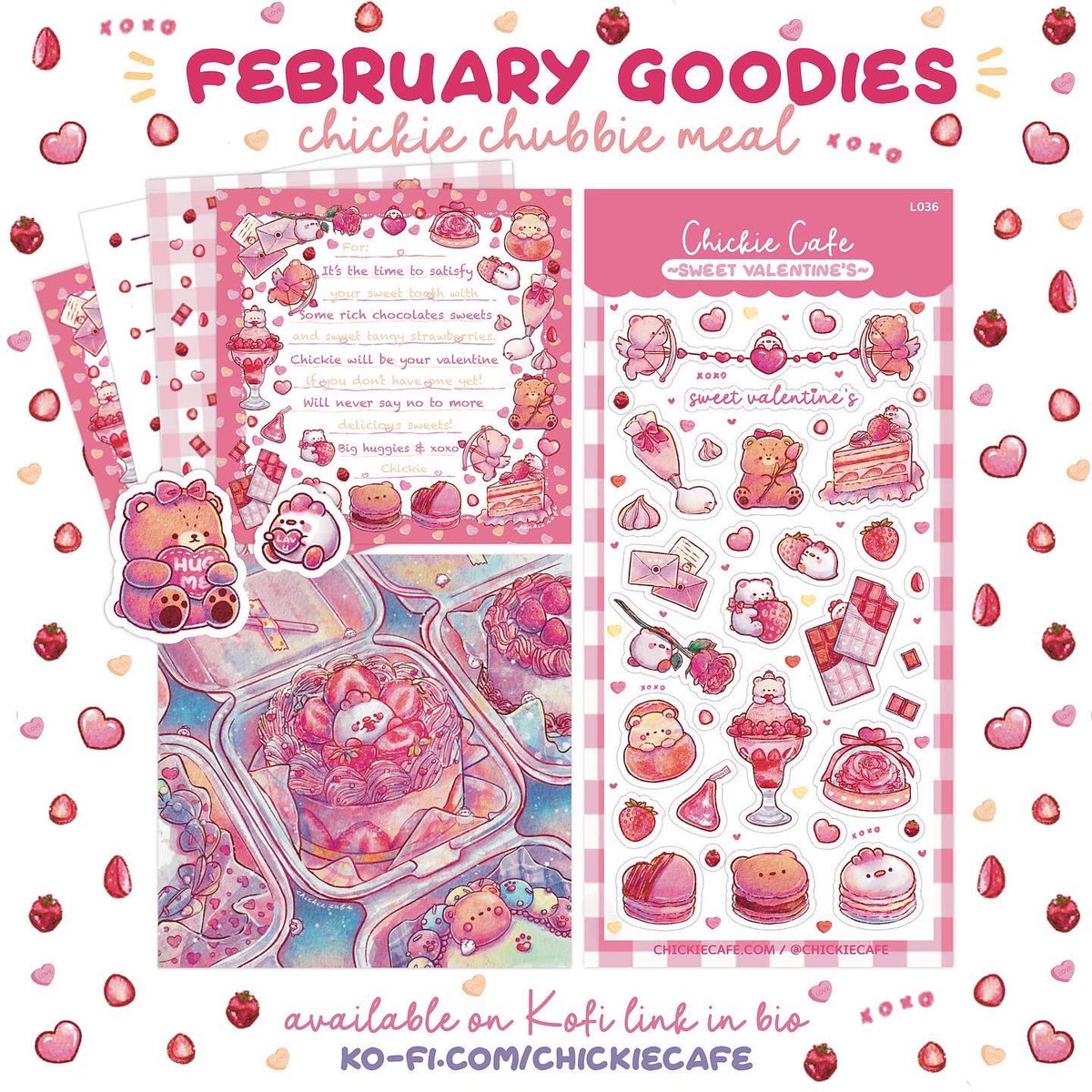 ChickieCafe's tweet photo. ❤️ February Kofi Rewards Sweet Valentine’s ❤️ 

Signup are between 1/1-1/31

#kofirewards #valentines https://t.co/op9GRIRosJ