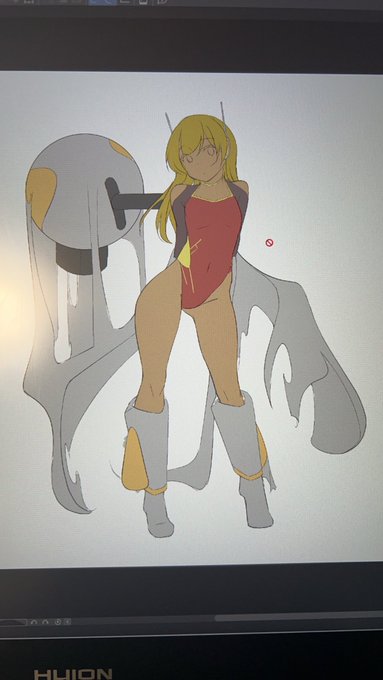 金髪褐色ギャルみたいなのが居なかったので、急遽褐色ギャルみたいなキャラにしてみました。 