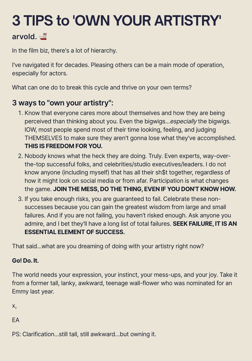 3 TIPS to 'OWN YOUR ARTISTRY'