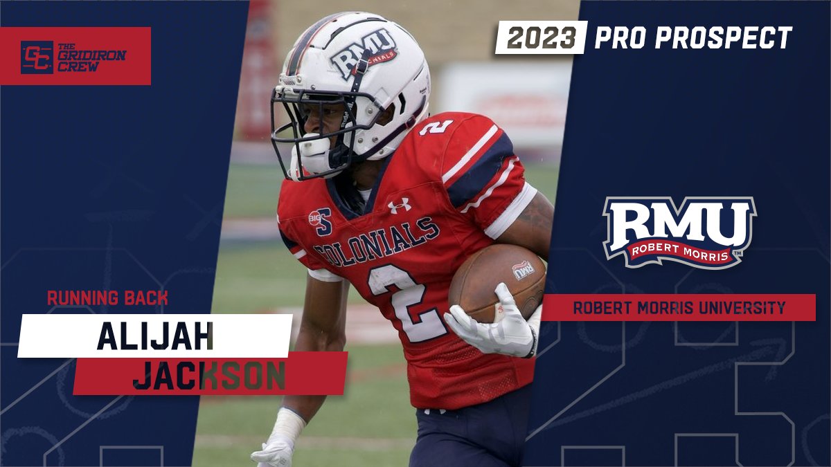 Gridiron_Crew's tweet photo. ⚠️ Attention Pro Scouts, Coaches, and GMs ⚠️

You need to look at 2023 Pro Prospect, Alijah Jackson @UnderRated_A, a RB from @RMU_Football

#2023ProProspect #DraftTwitter #NFLDraft #CFL #XFL #USFL #ProFootball 🏈

👀 See our Interview: https://t.co/lJ6DzeE2l8 https://t.co/vr0Xy4liIt