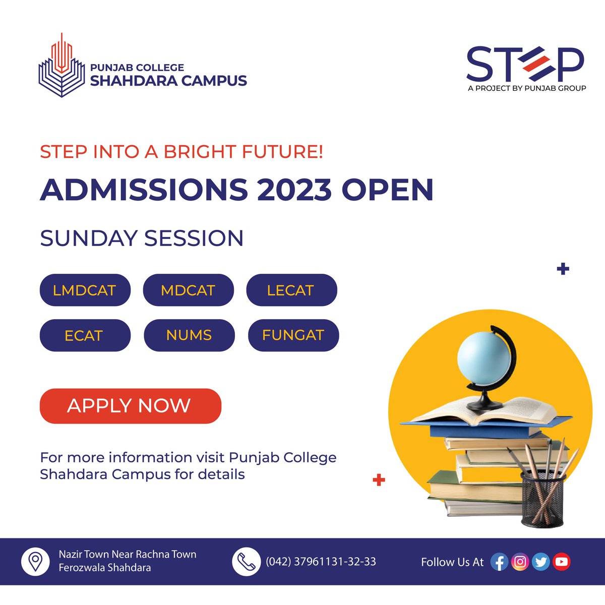 PGC_SHAHDARA's tweet photo. Prepare and Excel with STEP's Entry Test Program
To Register, visit PGC Shahdara Campus
#Punjabcollegeshahdara #pgcshahdara #pgcworld #stepbypgc https://t.co/3ZWWnco6x0