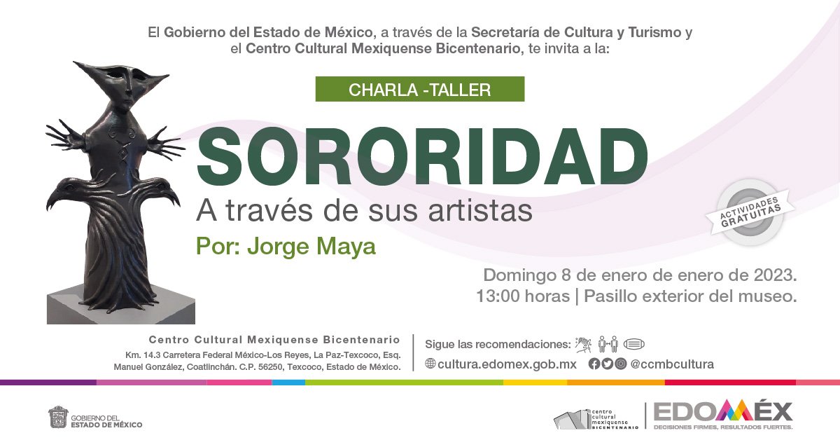 ccmbcultura's tweet photo. 🤩¡No te pierdas las actividades de este fin de semana en Museo CCMB! 🤩

Talleres, visitas guiadas y el último fin de semana de la gran exposición "El Tiempo" de Colección Milenio Arte . 

Entrada libre. https://t.co/bbd4OILAEv