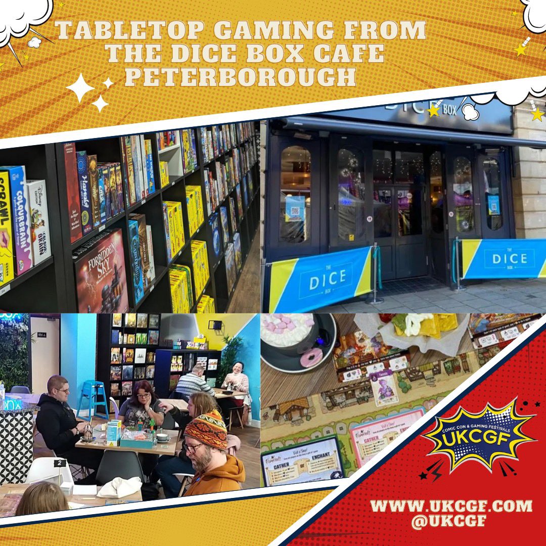 ukcgfevents's tweet image. The Dice Box join us at the East of England date 25th March #dicebox #Peterborough