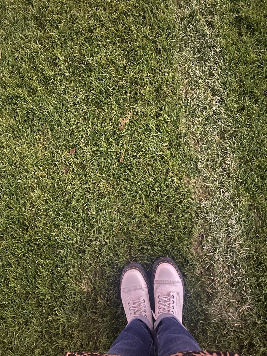 Cath_OConn's tweet photo. I do love a sports stadium  - think this is the first time I’ve actually stood on the same turf I’ve watched a team play on. Couldn’t resist a pic! Eyes up now and on the lookout for colleagues from @LeedsTrinity #TheAwakening #Leeds2023 https://t.co/m9WlIM3VEg