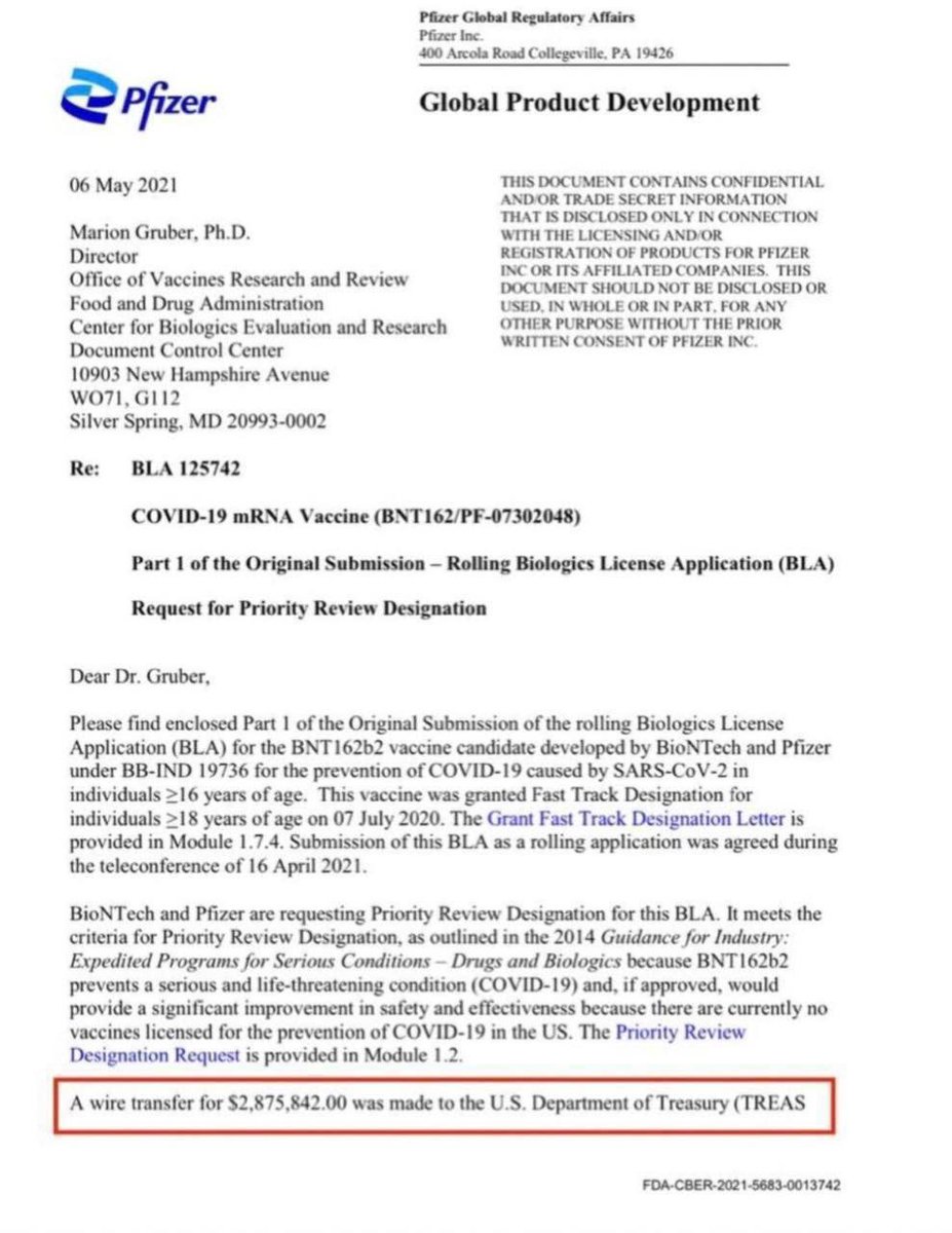 Andrew027915421's tweet photo. $2.8 million bribe payment from Pfizer to FDA for their Bioweapon “approval”.

You’re not supposed to know that.

Look the other way.

#truth #usa #watch #post ##trumptrains #trump #trumpwon #truthtrains #truthsocial #truth #god #herostruthtrain #epsteindidntkillhimself https://t.co/OSVgLoUF1M