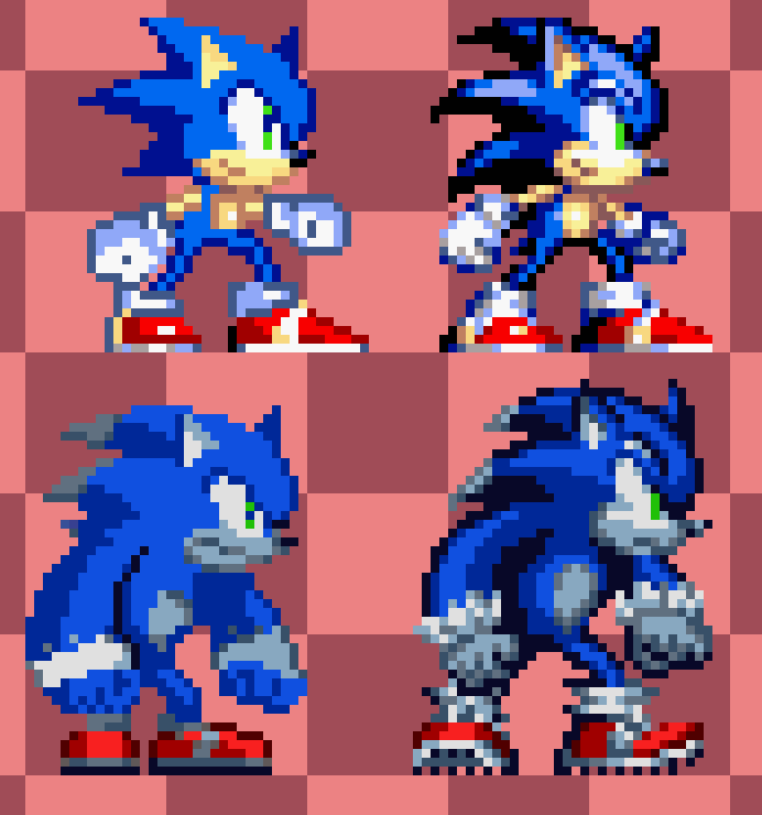 SHEET SPRITES (JUMP) SEM FUMDO SONIC MODELADO by SegaWerehog on