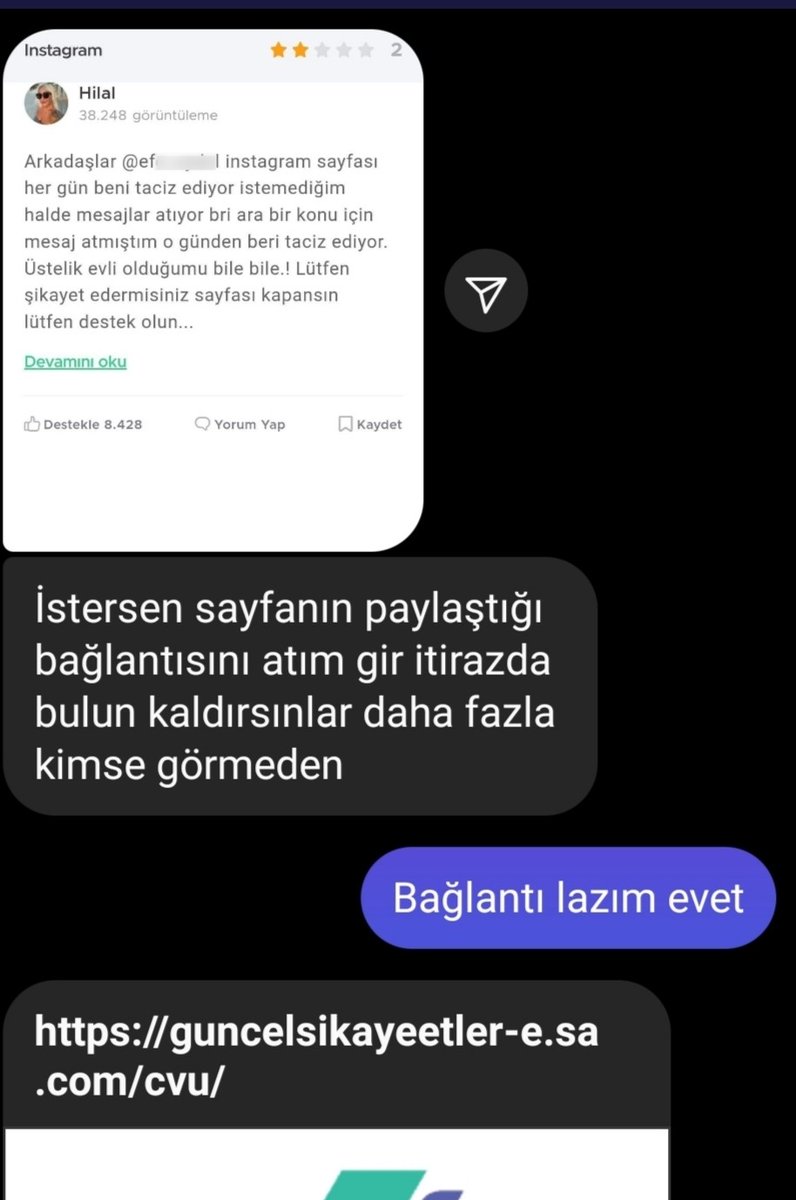 Instagram dolandırıcıları az da olsa "level" atlamış görünüyor. Dikkatli olun ve sevdiklerinizi bu tür scammer'dan haberdar edin.

Bu konuyu medya okuryazarlığı olmayan yakınlarınıza nasıl anlatabileceğinize dair bir taslak metin üzerinde çalışıyoruz.