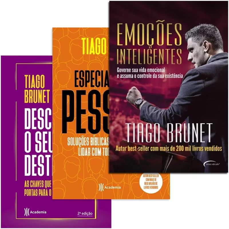 Três livros para ter. 

#TiagoBrunet #Conhecimento #Liderança #MenteInteligente #MenteMilionária
