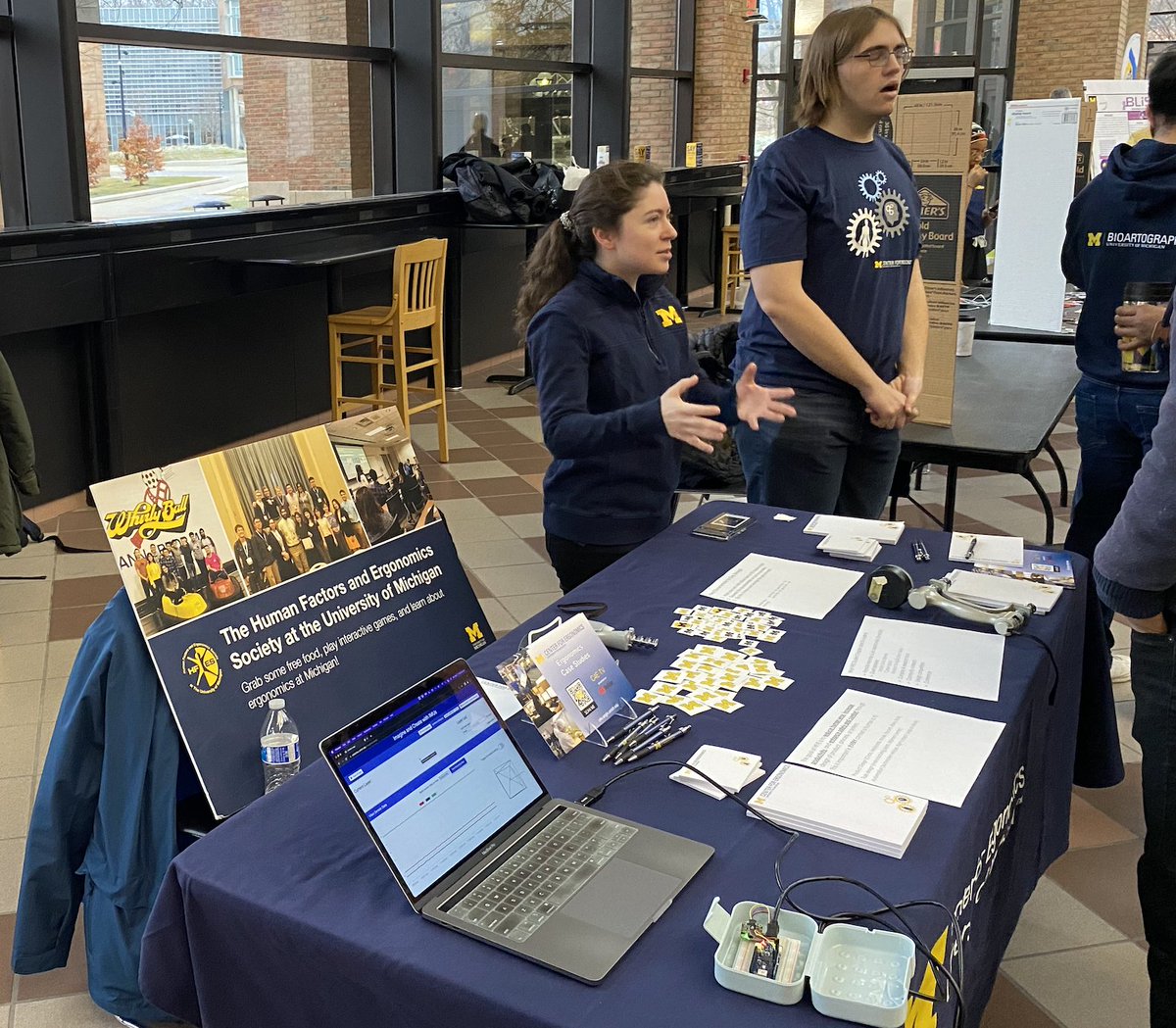 Had a wonderful time introducing Human Factors to Middle &amp; High school students at the FIRST Robotics kickoff event with <a href="/HFES_UMICH/">HFES_UMICH</a>!

Thanks to <a href="/TheFAMNM/">The FAMNM</a> for hosting the event and to <a href="/umichioe/">U-M Industrial and Operations Engineering</a> Center for Ergonomics / <a href="/UMICRL/">U-M Interaction & Collaboration Research Lab</a> / @LeiaStirling for providing equipment and swag!