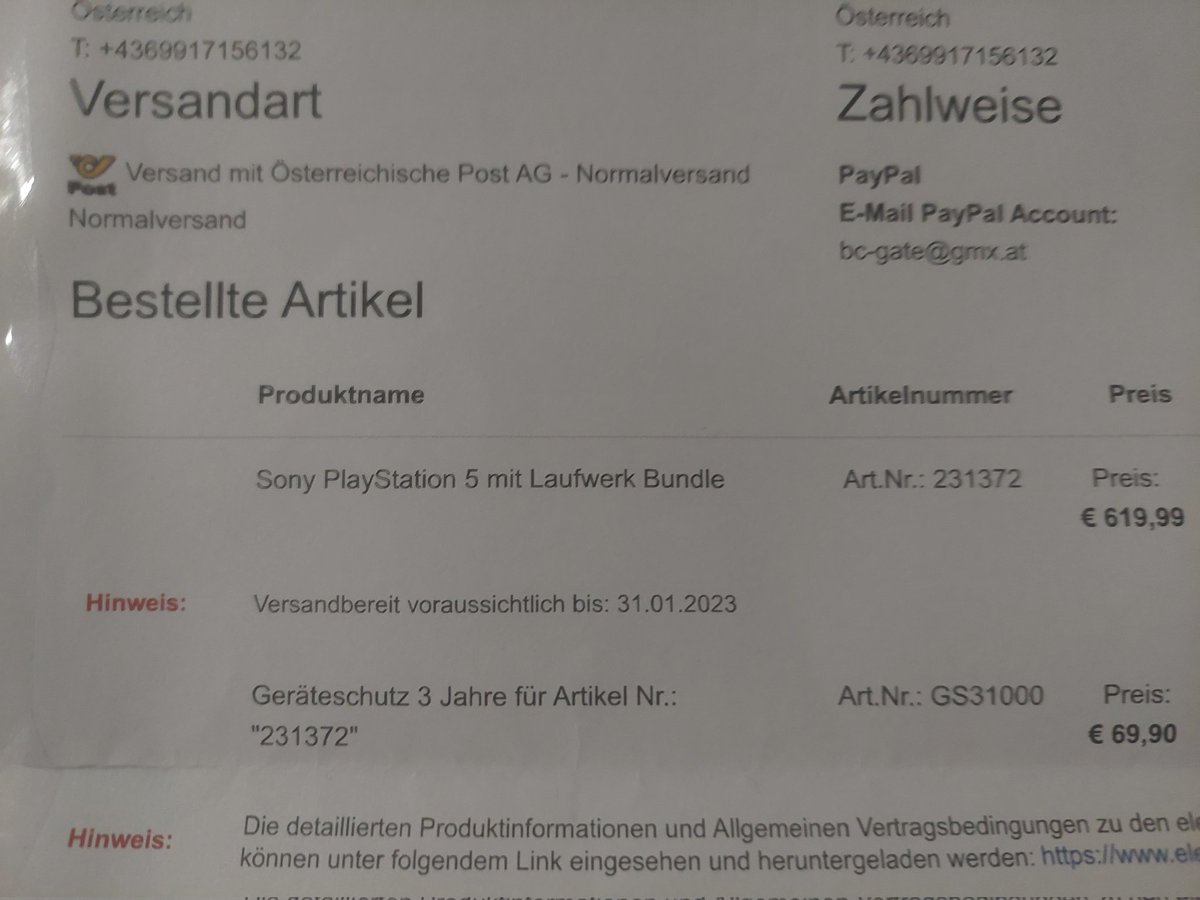 MonTi17112's tweet photo. Jaaaa... mein verspätetes selbst gekauftes Weihnachts geschenk kommt ende jänner https://t.co/sHPCoWVUzV