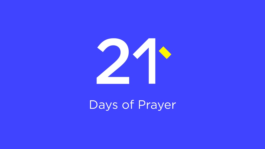 Prayer is powerful 🔥 Join our team that prays over individuals, schools, our city, the nation, and our world. We're kicking off 21 Days of Prayer tomorrow! 

Join us for church at 8AM, 9AM or 11AM and then come back for our Prayer and Worship night at 6PM