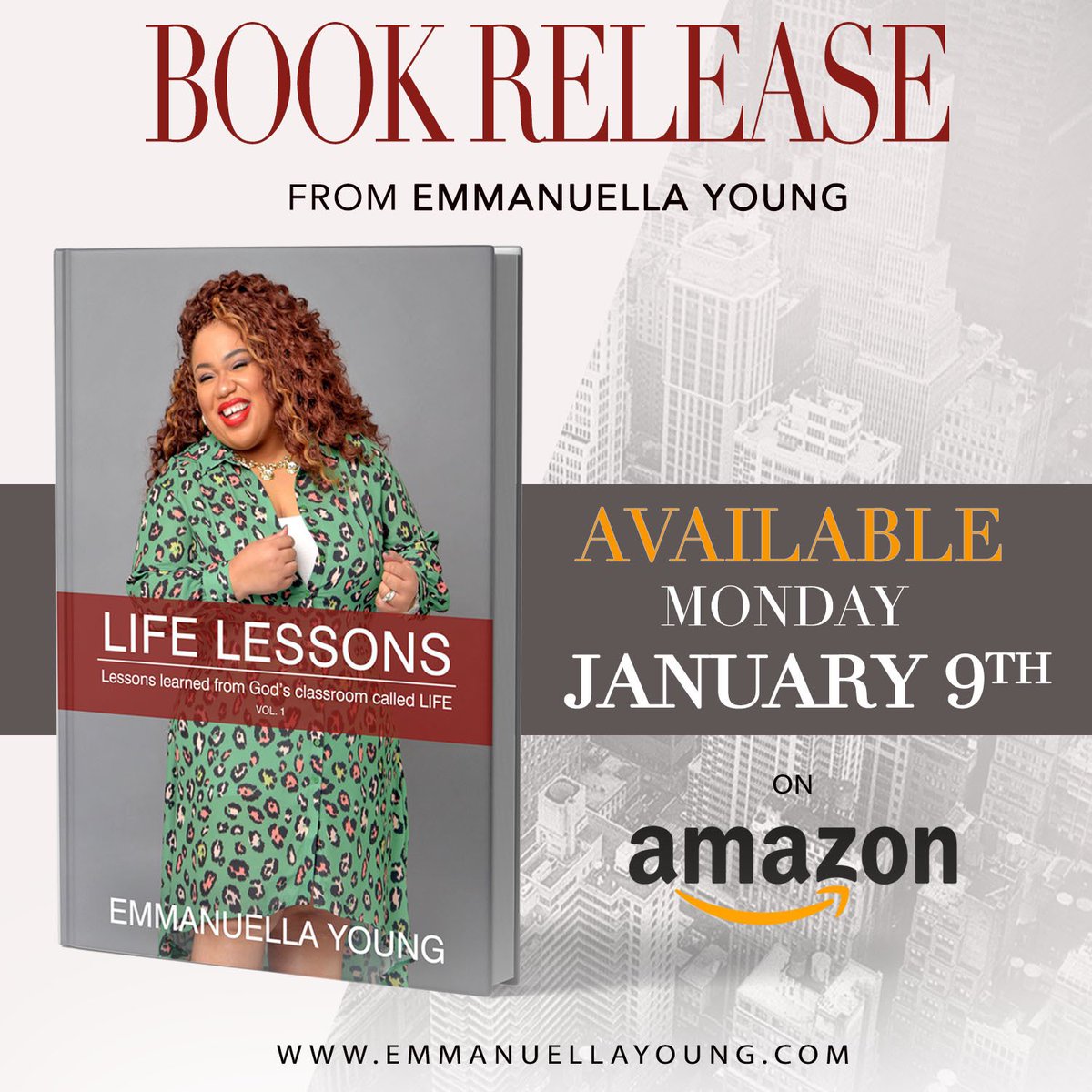 OfficalEYoung's tweet photo. Best Birthday Gift Ever! I appreciate your support on my very first book release. #LifeLessonsVol1  #eyoungtv #emmanuellayoung https://t.co/oIocVmayDr