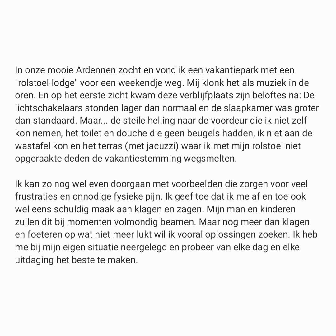 fienvrdrs's tweet photo. Lees, deel, stuur door, help mee  om een erkend label te krijgen voor rolstoeltoegankelijke gebouwen.
https://t.co/aHjHeifntS
@AverageRob @flowindey @stubru @NathanxAcid @lindemerckpoel @annaliviasm @Humo @AstridStockman @siskaschoeters @EvaTuytelaers https://t.co/WybDzpZk7H