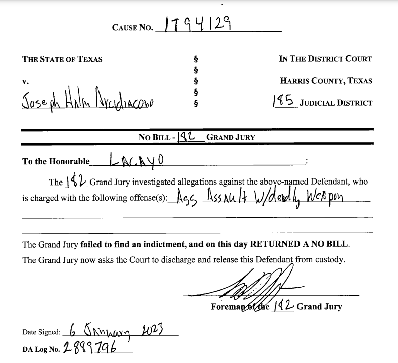 Update: The charges have been dropped against the man accused of throwing cans of White Claw at Sen. Ted Cruz during the Astros World Series parade.

A grand jury failed to find an indictment #HouNews