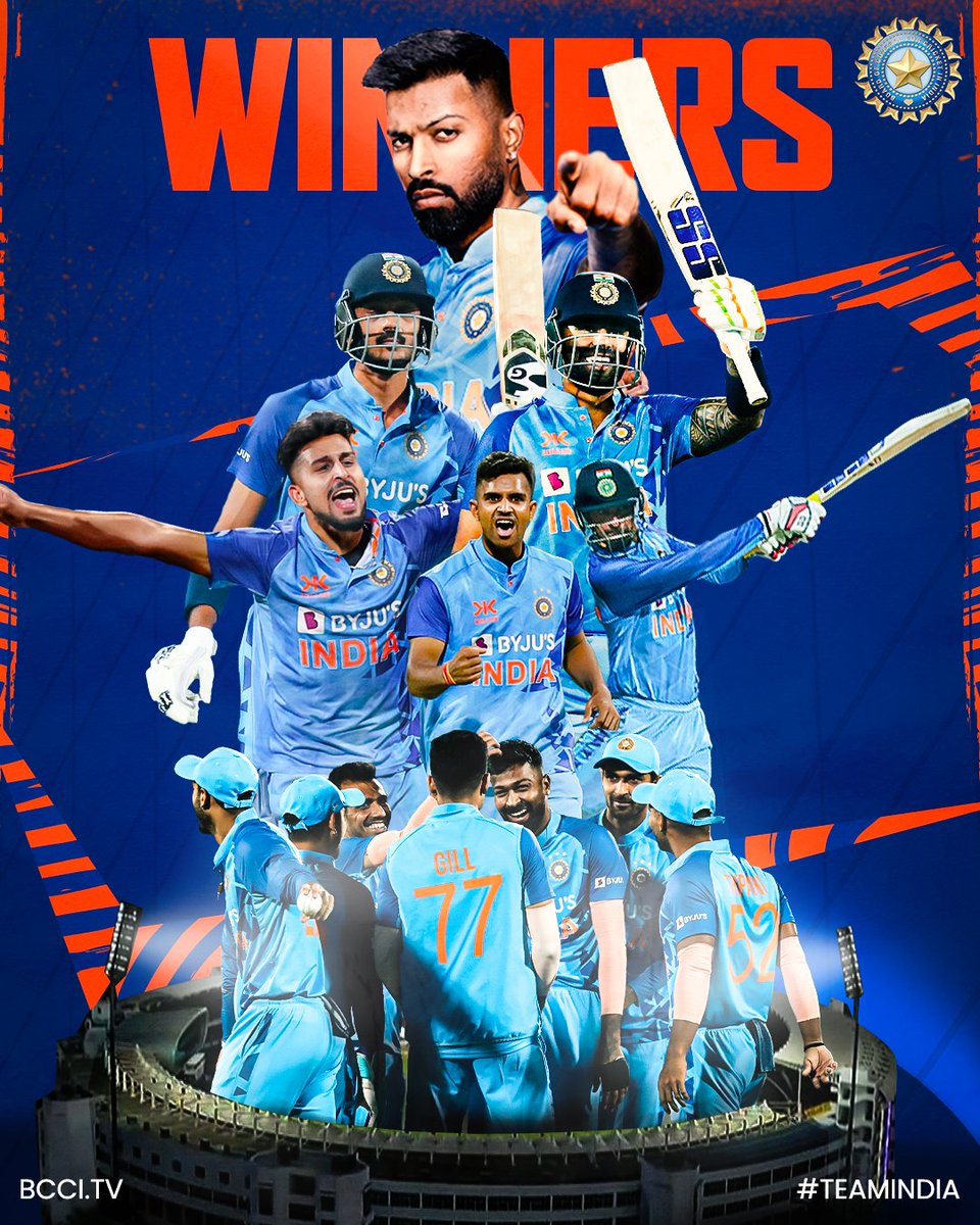 BCCI's tweet photo. 𝗪.𝗜.𝗡.𝗡.𝗘.𝗥.𝗦! 🏆

#TeamIndia | #INDvSL | @mastercardindia https://t.co/LZkiifhNyQ
