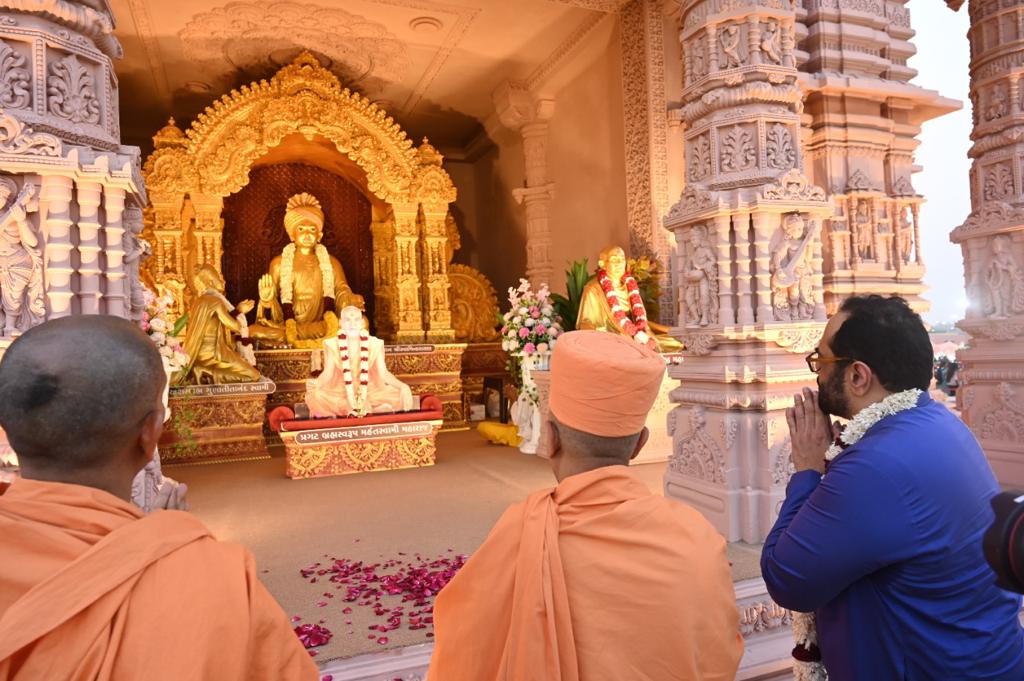 RajeevRC_X's tweet photo. Few more pics from my visit to the #PramukhSwami Nagar 

#RCInGujarat https://t.co/uRxpsu7qG6