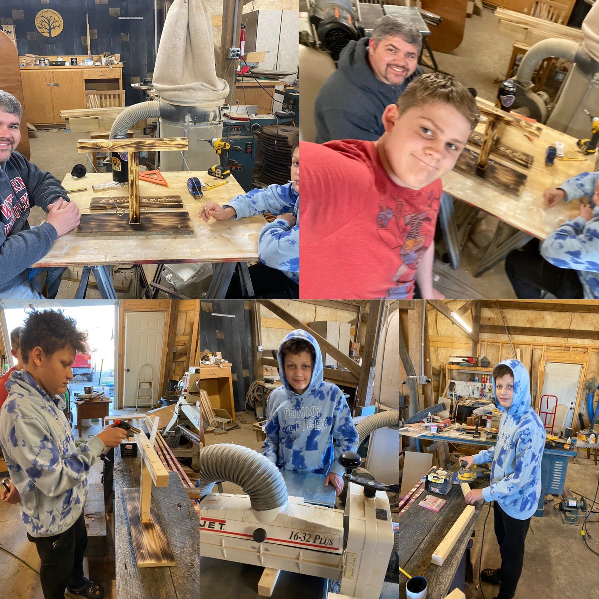simpsjm1's tweet photo. Spent some time in the shop today with my field buddy and oldest son for #fathersinthefield. We built a game and went head to head! Of course I won! 😂 👑 

#stayhumble #dadlife #CommunityBuilder #manslife https://t.co/ova4BMUrg8
