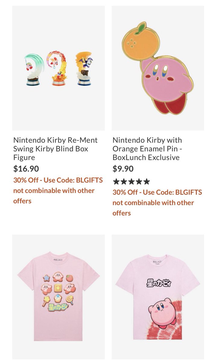 Kirby Informer on Twitter "Tons of Kirby items are currently 30 off