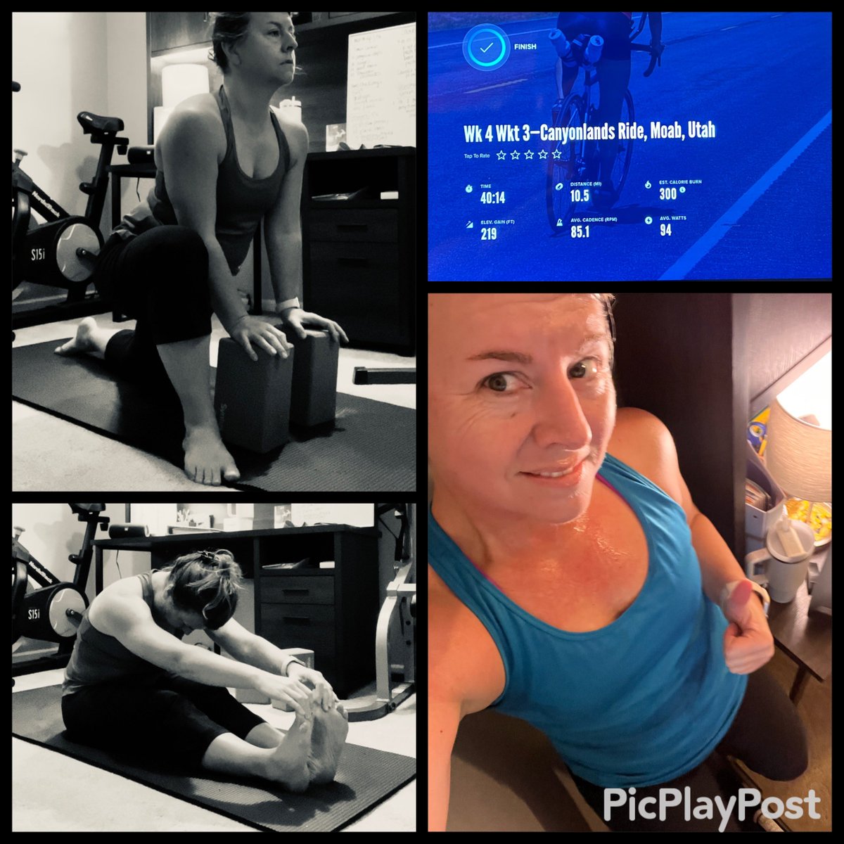 Day 6 with #PeakStreak2023 
W-warmup with @fitmooney 
R-Ride through Moab to complete my series 
Feeling refreshed & ready for C2! Let’s go #Peakers 
#MPC2023 #moveeveryday @MyPeakChallenge @HomeGymPeakers @SamHeughan