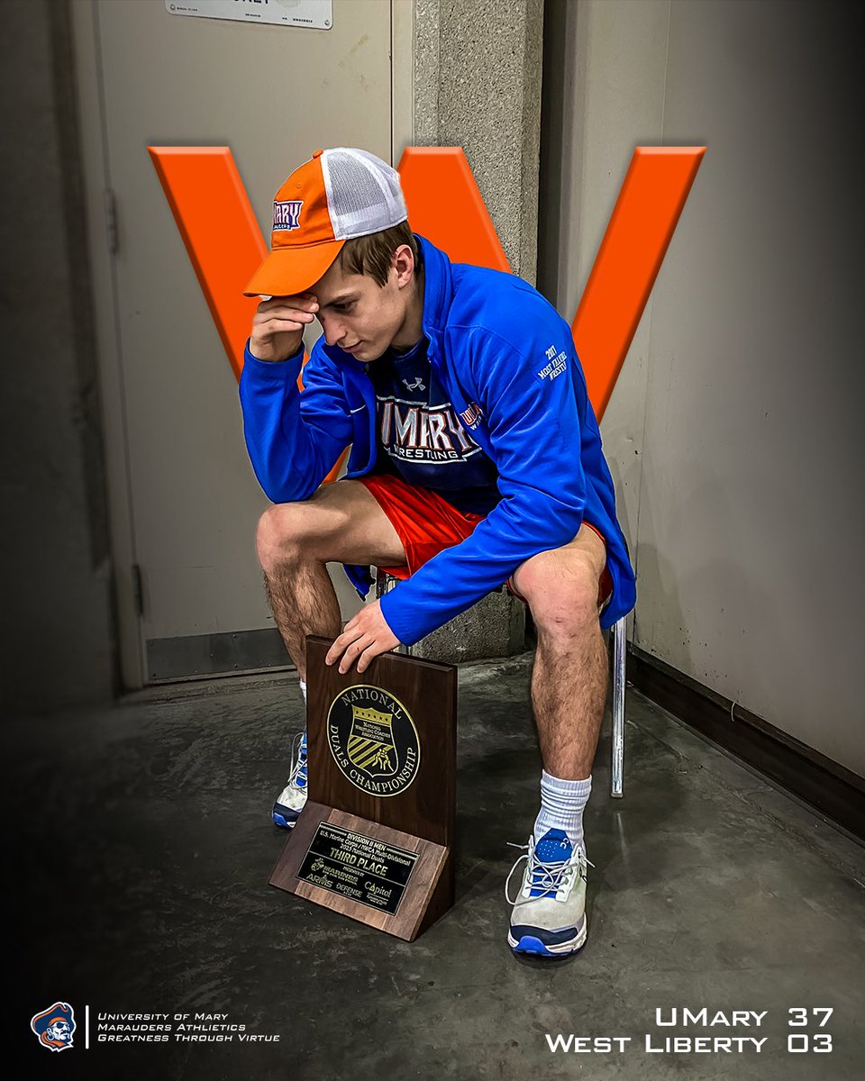 UMaryWrestling's tweet photo. we took that personally…

Marauders take 3rd at the @nwcawrestling National Duals. 

#hooksup #lifeatmary https://t.co/qt8ntc7NsR