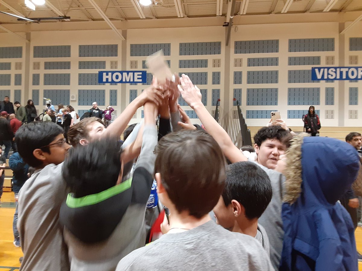 Sgraternbc's tweet photo. Nanohounds-Grey winning the Core Values Award - moving on to the State FLL Competition. Great work @azuck1 @nbc_msprincipal  @EmerMatt #firstfll https://t.co/cR2pfbOPR2