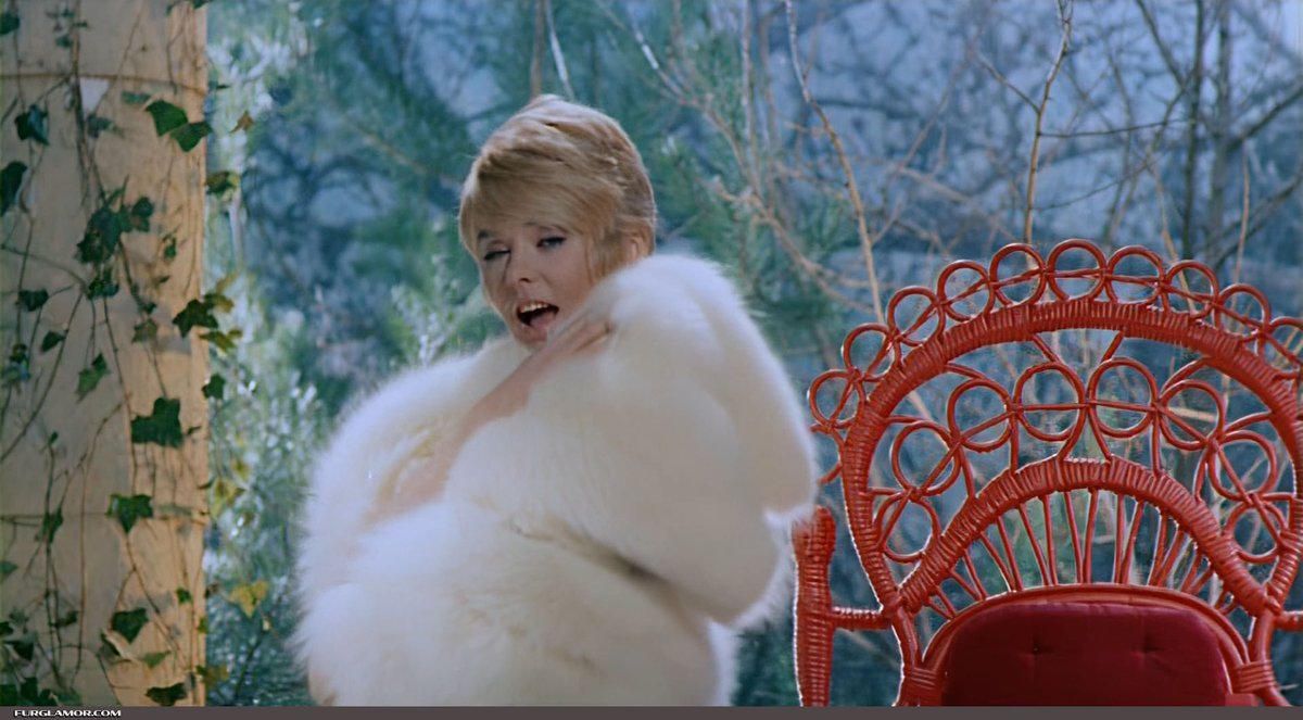 furglamor's tweet photo. Joey Heatherton, Bluebeard, 1972

#fur #furfashion #whitefoxfur #furwrap #filmfashion https://t.co/Qrcab3BaD7