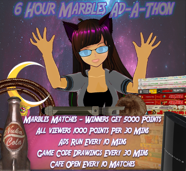 SillySandyAJ's tweet photo. My 6 Hour Ad-A-Thon Begins Now
Marbles on Stream, Game Code Giveaways, Cafe Serving, and chaos, yes there will be chaos.
https://t.co/wMqL8OTPJI
#ENVtuber #donoathon #subathon #adathon
6pm - 12am EST https://t.co/586B2RpWjS