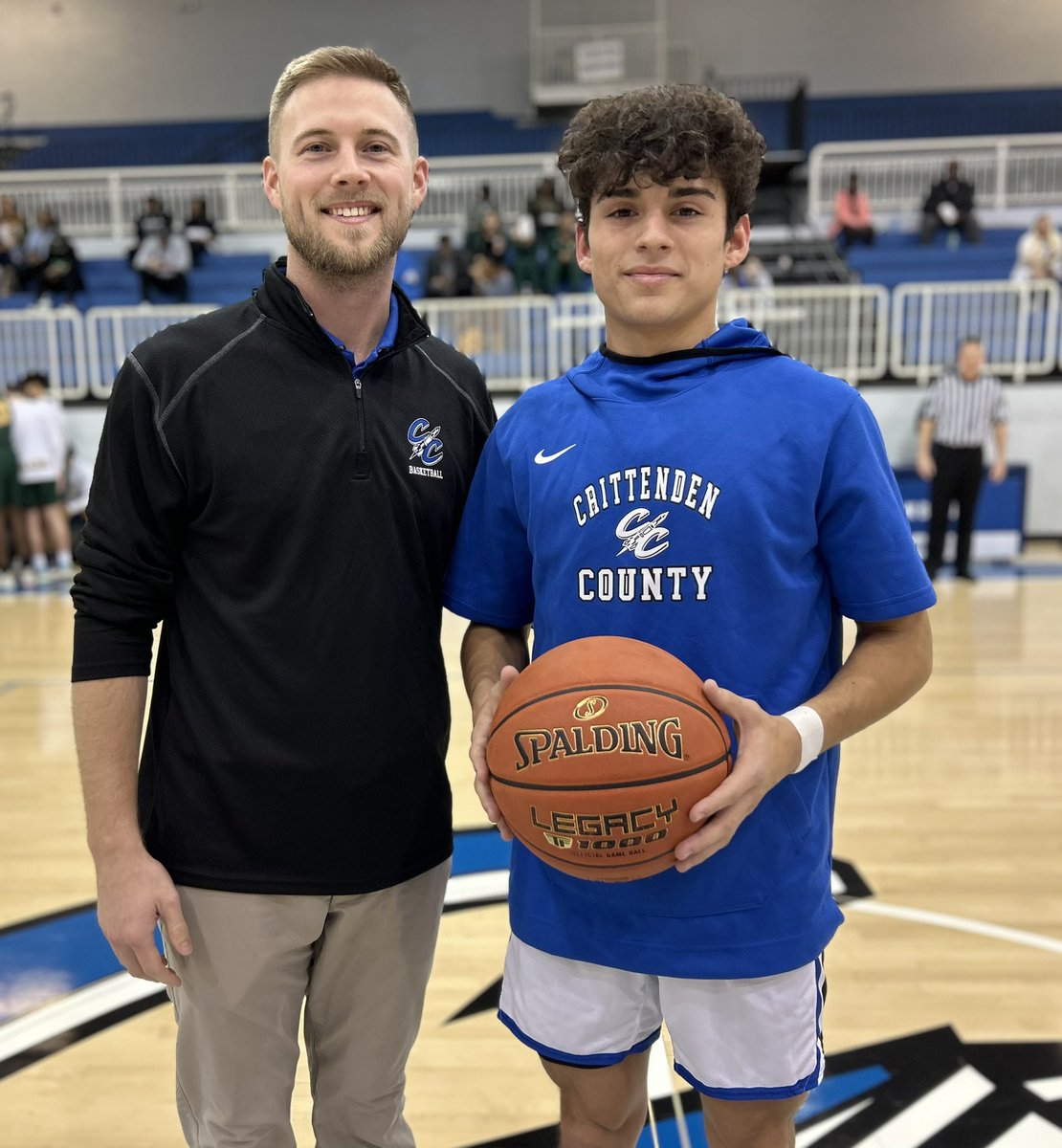 <a href="/MorgesonPreston/">Preston Morgeson</a> recognized by coach <a href="/dj_pigg/">DJ Pigg</a> and #RocketNation before today’s game against UHA for joining #1000Points Club.