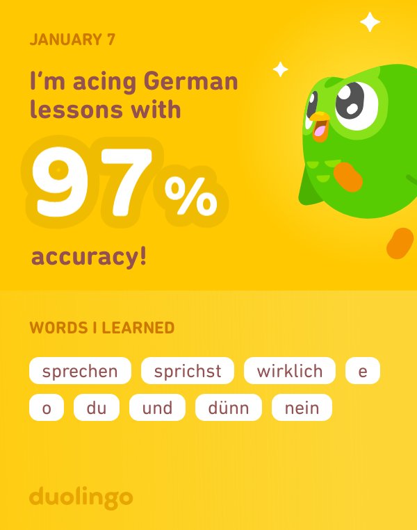 kimberly🧸🧶 on Twitter "I’m learning German on Duolingo! It’s free, fun, and effective."