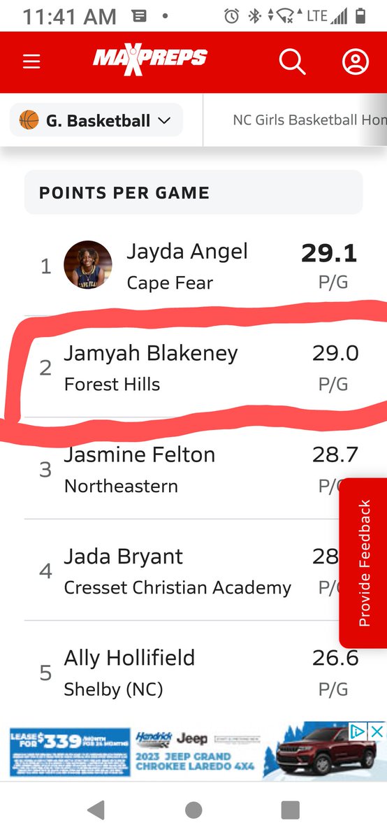 *UNSIGNED*
'23 G Jamyah Blakeney

Last 3 games:
37.0p 11.3r

Season: 29.0pts (2nd in state of NC) 9.4r
hudl.com/video/3/140599…

<a href="/BamaStateWBB/">Alabama State WBB</a> <a href="/CatamountWBB/">Western Carolina WBB</a> <a href="/Howard_WBB/">HowardWBB</a> <a href="/LadyAggieBall/">Lady Aggie Ball</a> <a href="/LadyAggiesHC/">Tarrell Robinson</a>
<a href="/NCCUWBB/">NC Central WBB</a>
<a href="/FAMU_WBB/">Florida A&M Women’s Basketball 🏀</a>
<a href="/aamuwbb/">AAMU LADY BULLDOGS</a>
<a href="/BCUWBB/">Bethune-Cookman Women's Basketball</a>
<a href="/UCF_WBB/">UCF Women's Hoops</a>
<a href="/fauwbb/">Florida Atlantic Women’s Basketball</a>
<a href="/FGCU_WBB/">FGCU Women's Basketball</a>
<a href="/FIUWBB/">FIU Women’s Basketball</a>
<a href="/USFWBB/">USF Women's Basketball</a>