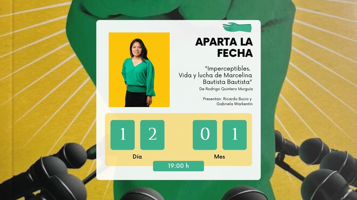 CACEHNACIONAL's tweet photo. ✨Te invitamos a la presentación del libro "Imperceptibles. Vida y lucha d @MarceBautistaB"
Por #RodrigoQuintero
🗓️Jueves 12 de Enero
🕖7:00 pm
📍Cda. Salvador Alvarado 7, Escandón I Secc, Miguel Hidalgo, 11800 CDMX
@Cemefi
Compralo aquí👇🏻
https://t.co/mJBvMrGEVt https://t.co/EWxTQVYQDF