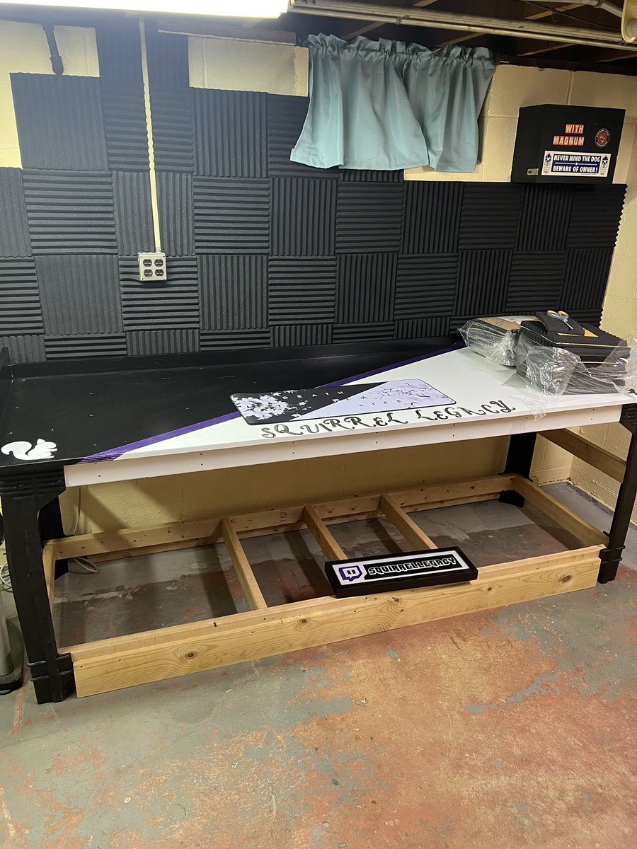 SquirrelLegacy's tweet photo. New setup to start streaming again! Slowly but surely coming together! https://t.co/Qi8B1QDdsI