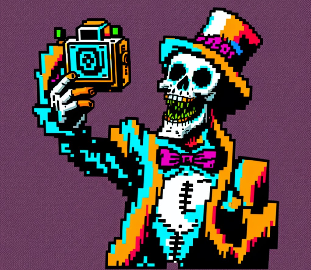 Some Skelly take Selfies

Some Skelly shoot P*rn Videos

Either way, the photography is always on point 

Skelazzers Auditions: premint.xyz/pimp-selfie-sk…