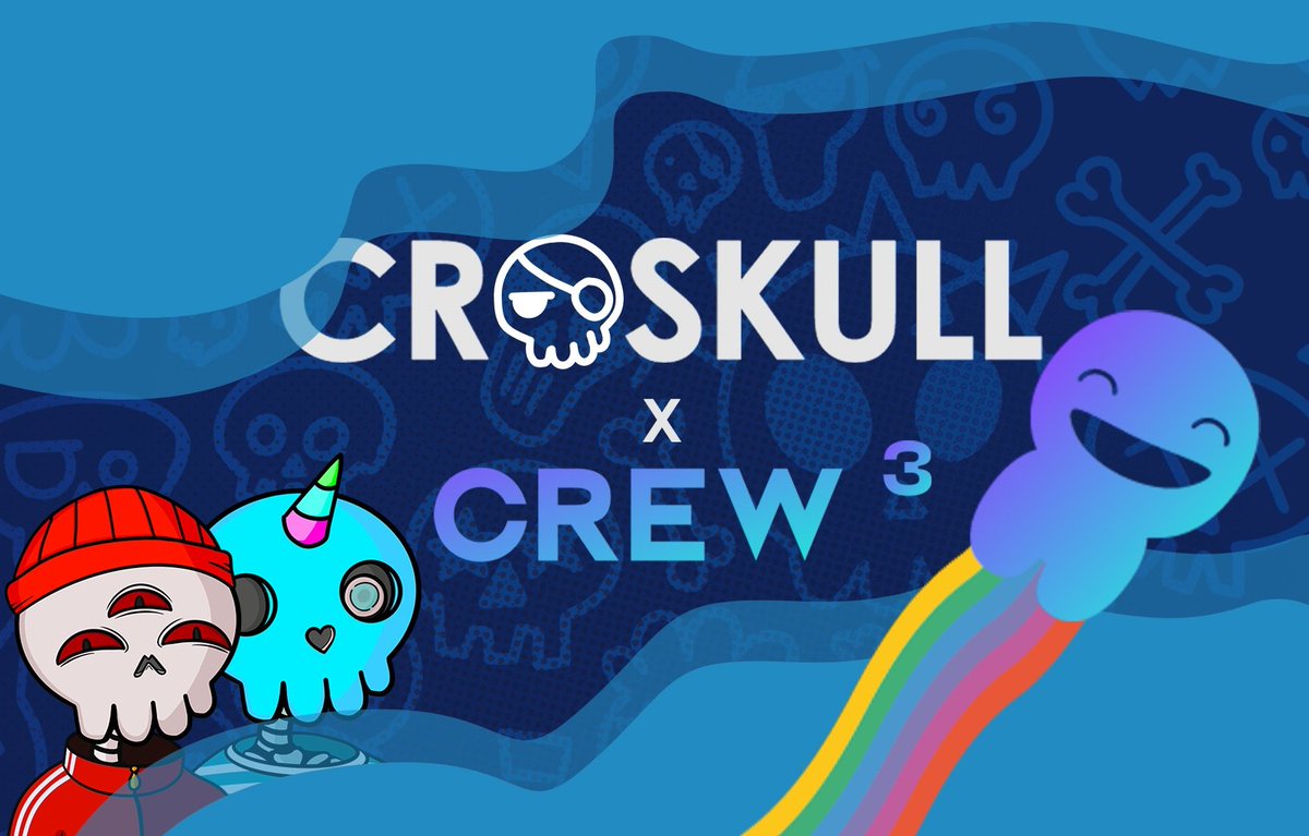 CroskullNFT's tweet image. #Croskullfam are you ready for the new  @crew3xyz sprint?💥

Climb the leaderboard and win amazing prizes 🏆

Join discord.gg/croskull to discover more about this competition ⚔️

Get started to earn your #Croskull XP 

🔗croskullnft.crew3.xyz

#NFT #NFTCommunity #Crofam