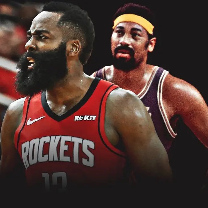 James Harden averaged 43.6 points in the month of January during his unguardable tour, that’s the MOST in a month since Wilt Chamberlain in March of 1963. He scored at least 30 points in every game of that stretch: - 61, 58, 57, 48, 44, 43, 42, 40, 38, 38, 37, 37, 35, 32.