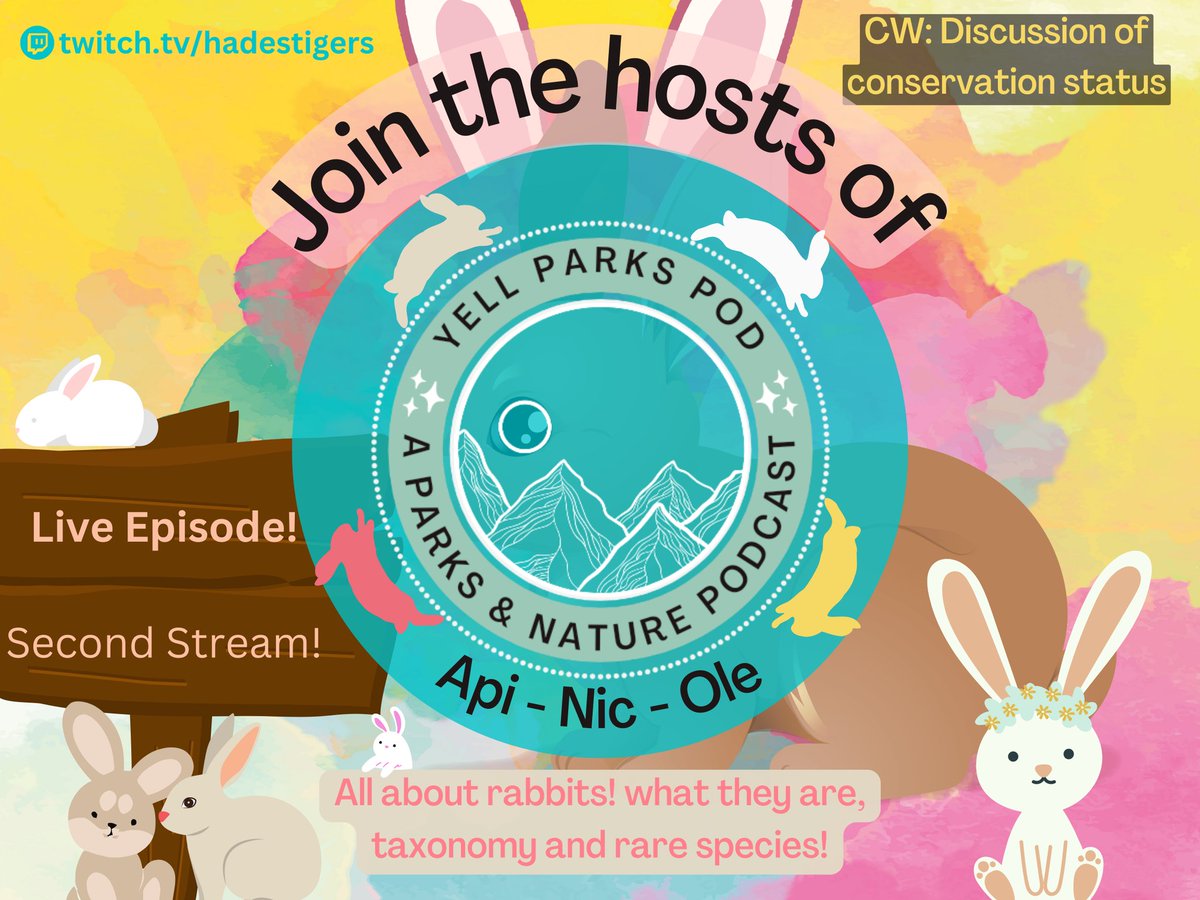 Join <a href="/quackademicc/">Ellory 🌙</a>, <a href="/ohlittlemoth/">Nic 🦇</a>, and Ole on Saturday, January 28th @ 8pm EST/5pm PST to hear us talk all about rabbits 🐇 

Stream organized by the lovely <a href="/LNY_Blaseball/">⚾ Lunar New Year 2023</a> to celebrate the lunar new year and raise money for Youth Advocates for Climate Action Phillipines 🎉