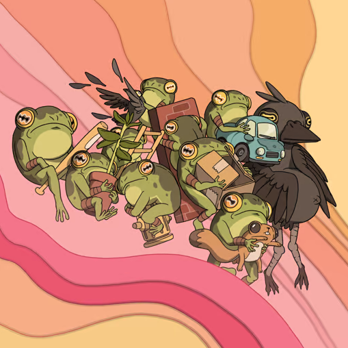 flakka100pakka's tweet photo. just got airdroped with some froggy orgie from @peblo69 and it's becoming harder and harder not to like this guy 😂 may he lead us to the moon @CetsOnCreck wtf is #laboog https://t.co/zKjP9Fary9