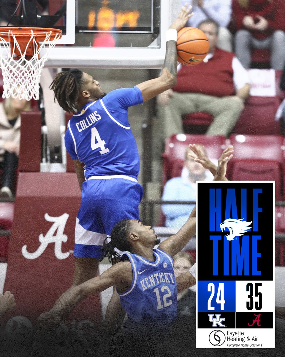Kentucky Men’s Basketball on Twitter "Halftime in Alabama."